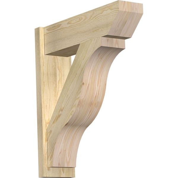 Ekena Millwork Funston Slat Rough Sawn Outlooker, Douglas Fir, 8"W x 28"D x 32"H OUT08X28X32FST06RDF - main